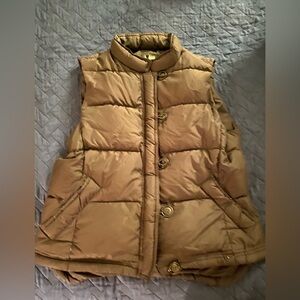 Black JCrew puffer vest - size large - used good condition!